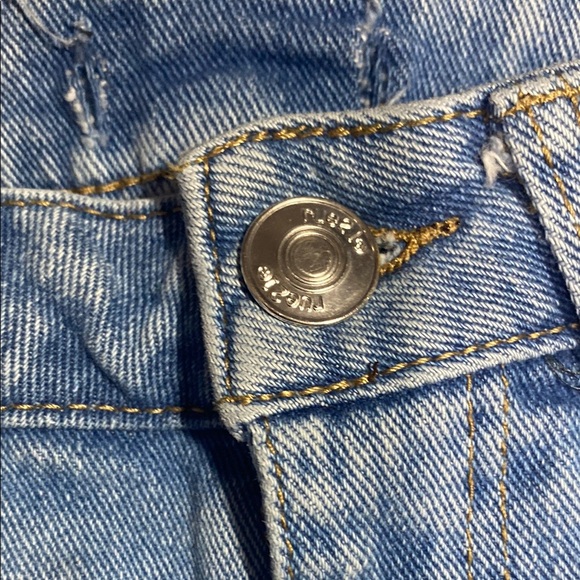 Rue21 Blue Flare Wide Leg Jeans with Distressed Details - Picture 3 of 10